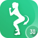 30 days buttocks workout android application logo